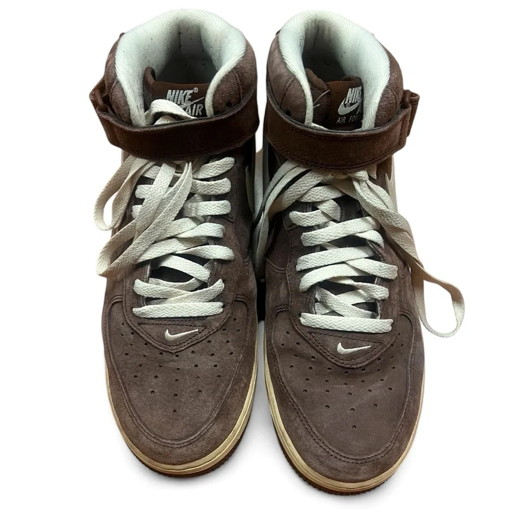 Nike AIr Force 1 Mid ‘07 QS Chocolate Brown suede men’s size 11